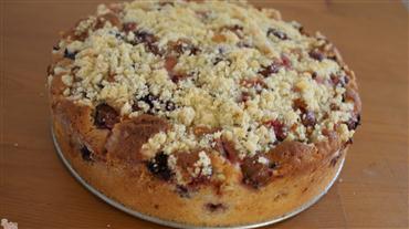 ukázka receptu Angreštový koláč s borůvkami